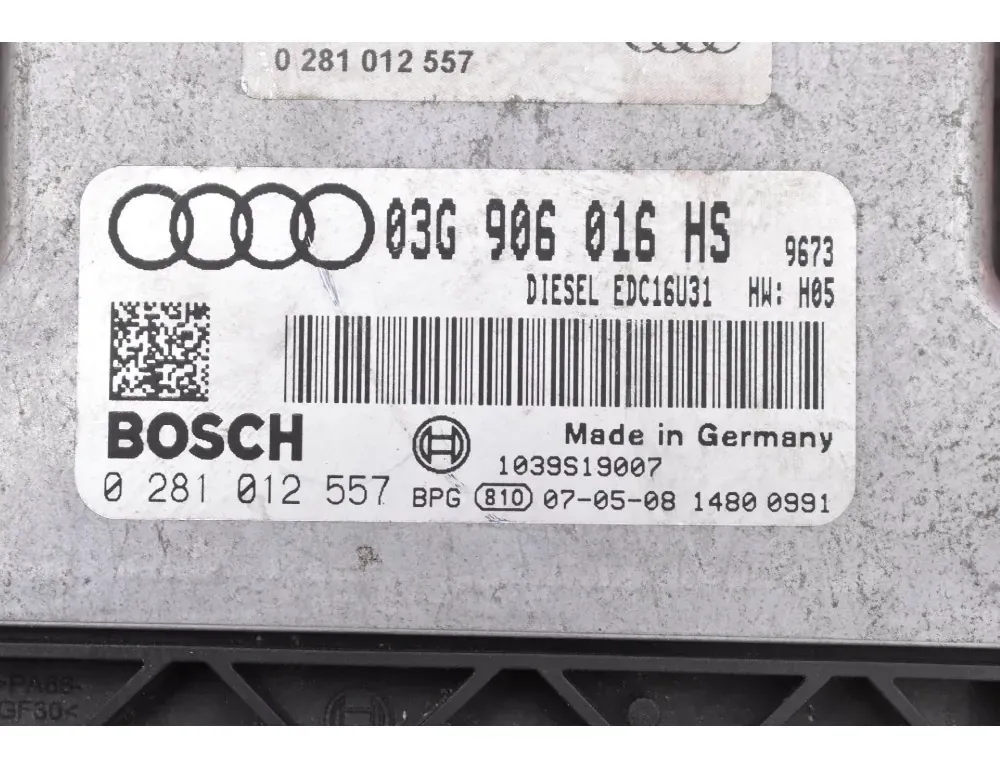 AUDI A6 allroad C6 (2006-2011) Блок за управление на двигателя ECU 03G906016HS 34984856