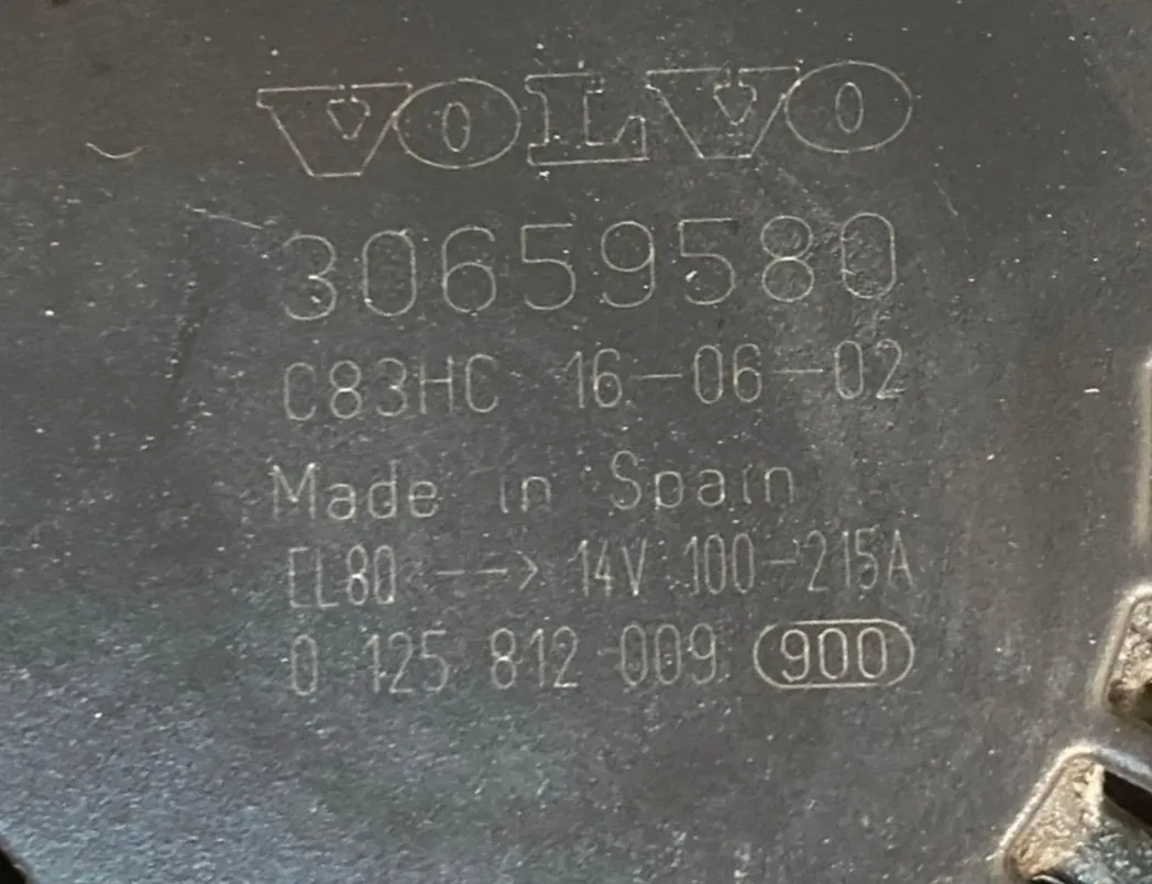 VOLVO XC90 1 generation (2002-2014) Алтернатор 30659580 30162368